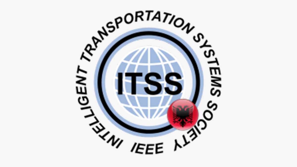 IEEE-ITSS logo with a Albania flag.